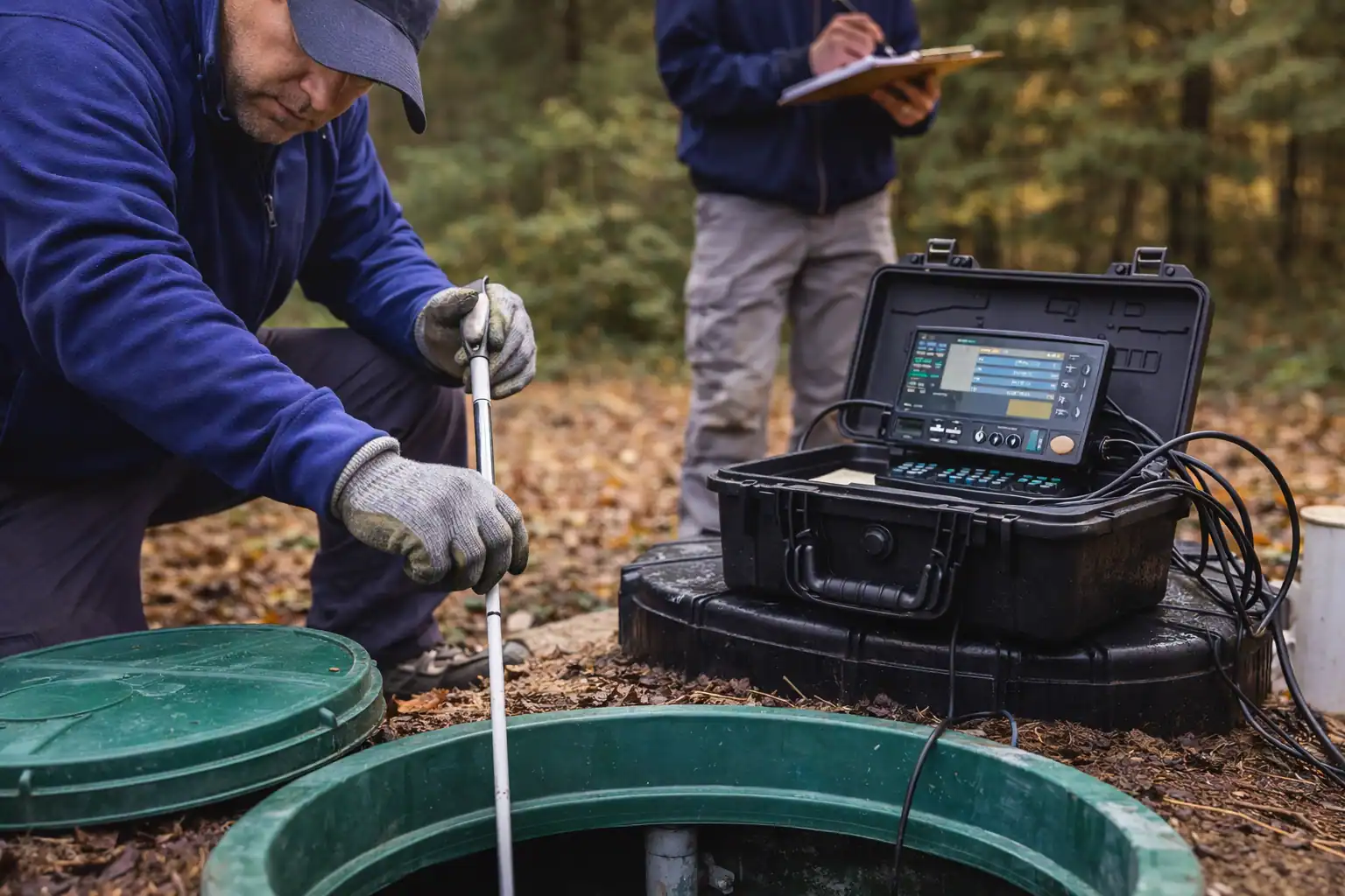 Professional septic system inspection in Alberta